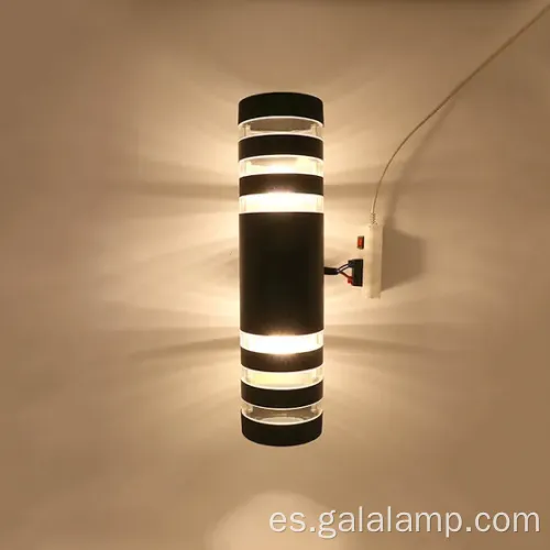 Lámpara de pared exterior de doble captura de doble cabeza impermeable